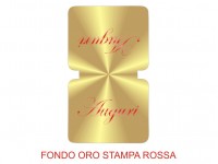 Etichette adesive auguri (mm 48X80) (cod. 7O)